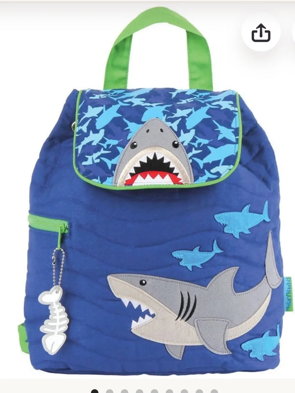 Stephen Joseph quilted shark toddler backpack